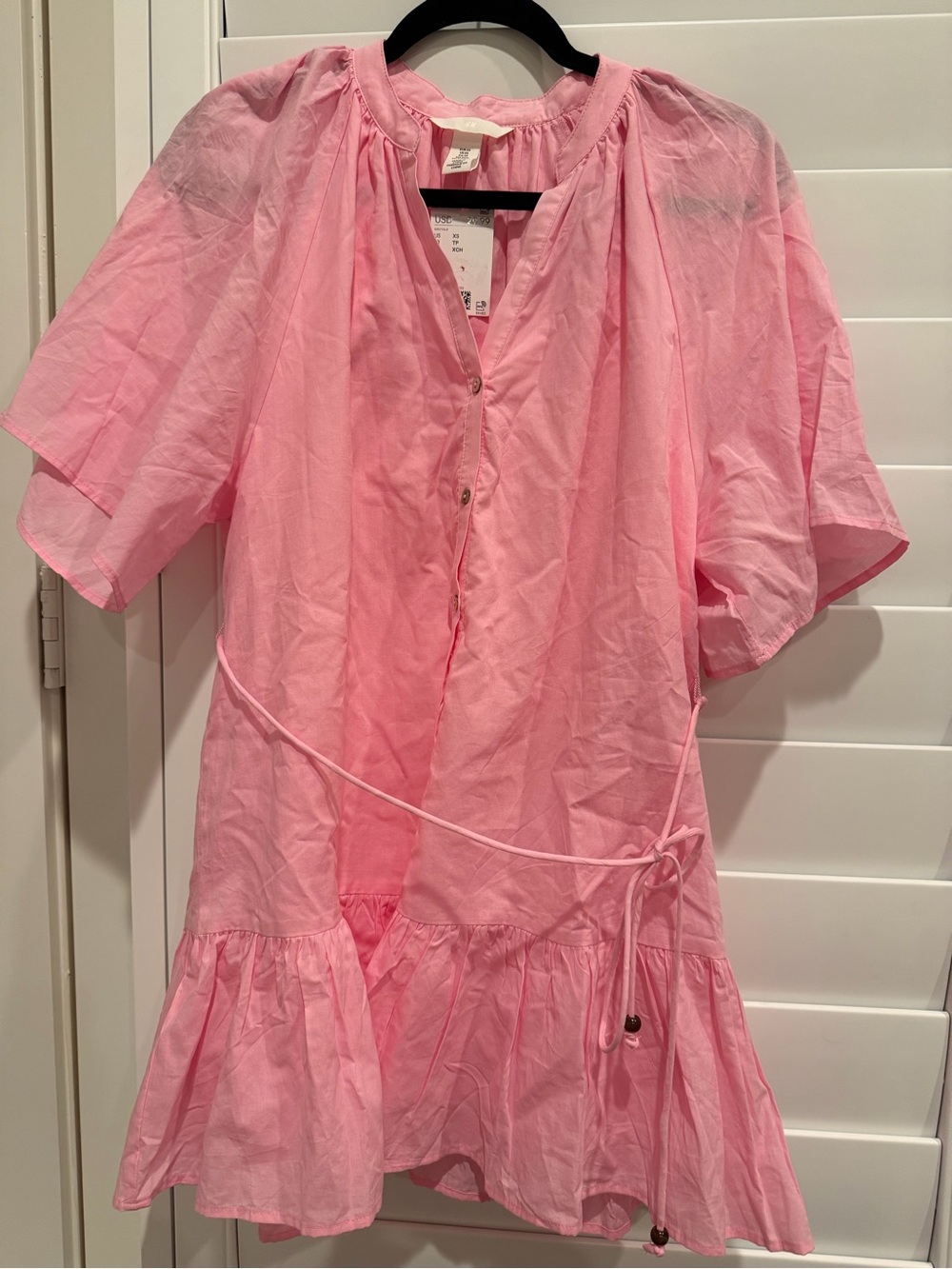 Pink Ruffle Hem Dress - Picture 2 of 5